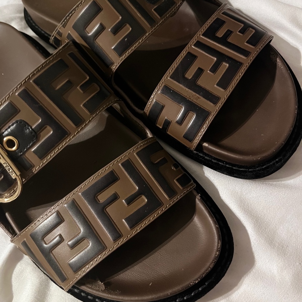 Fendi Debossed Slides